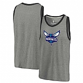 Charlotte Hornets Team Essential Tri-Blend Tank Top - Heather Gray,baseball caps,new era cap wholesale,wholesale hats